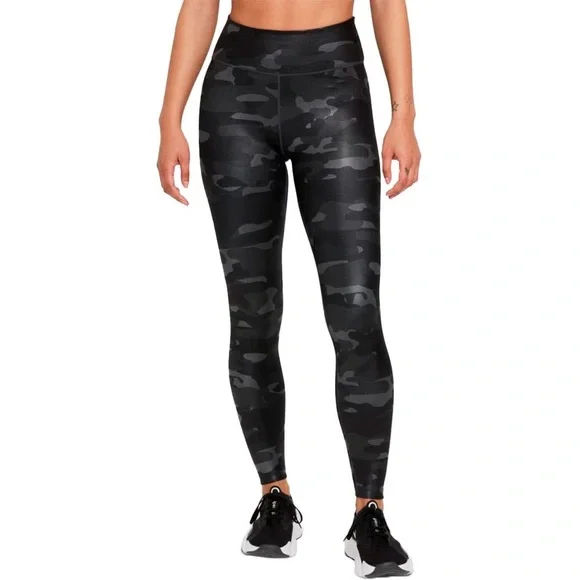 Nike Dri-FIT One Women's Mid-Rise Camo Leggings (Dark Smoke) - Picture 1 of 6
